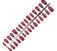 Avejjbaey 30 Cats Eye Press on Nail Mandorle/Breve Quadro/Bara Unghie Artificiali Acrilico Finte Unghie Stick On Nail Colla