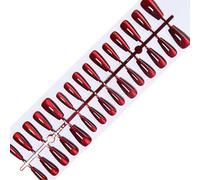 Avejjbaey 30 Cats Eye Press on Nail Mandorle/Breve Quadro/Bara Unghie Artificiali Acrilico Finte Unghie Stick On Nail Colla