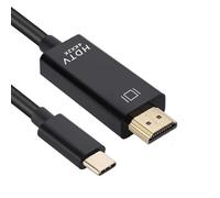 Avejjbaey Adattatore da USB C a HDTV Tipo C a HDTV Adattatore 4K @ 30Hz Video Sincronizzazione del Suono Convertitore Schermo Dissipazione del Calore Per Telefono