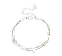 Avejjbaey Braccialetto dell'amicizia con ciondolo a forma di cuore, per donne, ragazze, adolescenti, compleanno, figlia, sorella, migliore amica, regalo di compleanno, One Size, come descritto