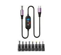 Avejjbaey Cavo convertitore Universale da Tipo C a DC5525 5521 PD140W per tensioni Regolazione più dispositivi elettronici e Caricabatterie