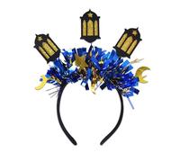 Avejjbaey Comoda fascia per capelli Eid Celebration con mezzaluna e design a stella, accessorio portatile per qualsiasi età abbigliamento casual