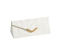 Avejjbaey Custodia per gioielli in pelle PU per occhiali da vista leggera e robusta custodia protettiva per occhiali custodia minimalista in PU con fodera morbida, Misura unica, come descritto