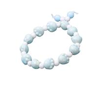Avejjbaey Elegante braccialetto per donne e studenti, con perle di ceramica, elastico, comodo, accessorio alla moda, braccialetto fatto a mano, Taglia unica, come descritto