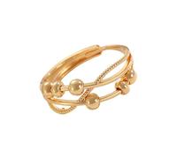 Avejjbaey Eleganti anelli di spinner per donne, sollievo dall'ansia, perline rotanti, anelli aperti regolabili, uso quotidiano, gioielli, come descritto