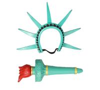 Avejjbaey Libertà dee corone fasce per capelli da donna copricapo festivo copricapo per le donne costume cosplay