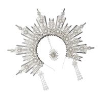 Avejjbaey Medusen, corone d'angelo, costume mitico, accessorio alla moda per donne alla moda, 37x30cm, lega
