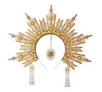 Avejjbaey Medusen, corone d'angelo, costume mitico, accessorio alla moda per donne alla moda, 38*31*2cm, lega