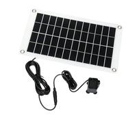 Avejjbaey Pompa Solare per laghetto con Pannello 31 x 18 cm | Portata d ' acqua da 180 l / h e prevalenza da 1, 6 m per la circolazione piccole fontane, fornitura d ' acqua