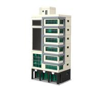 Avejjbaey Repliche edifici paesaggi urbani in miniatura Diorami in ABS Modello 1/150 per la decorazione della tavola sabbia Esposizione architettonica Accessori per paesaggio ferroviario