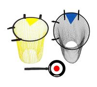 Avejjbaey Rete pieghevole da allenamento per calcio, installazione rapida, cinghie elastiche agli angoli, tessuto Oxford di lunga durata, per esercitazioni sul cortile o sul campo, bersagli di pratica