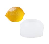 Avejjbaey Stampo per frutta e limone, stampi per candele in silicone per resina epossidica, produzione di candele e sapone, a forma di limone, sapone,