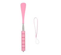 Avejjbaey Strumento di supporto per scarpe in metallo estensibile lunghezza regolabile 28-70 cm lungo calzascarpe sollevatore per anziani gravidanza corno telescopico lunghezza regolabile, D, Taglia