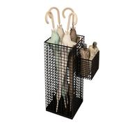 Avejjbaey Supporto verticale per ombrelli in ferro con grande capacità per ingresso domestico stoccaggio antiruggine e anti-collasso grande capacità pieghevole ombrelli stand