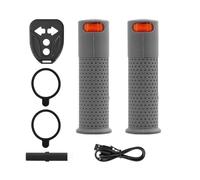 Avejjbaey Universali Manubrio Indicatori direzione Impugnatura leggera antiscivolo per scooter elettrici Manubri ricambio per biciclette Spia luminosa Impugnature per scooter elettrici Indicatori