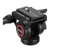Avella V504 - Treppiede per videocamera Fluid Drag Pan Testa per Canon Nikon, Sony, Olympus, Panasonic, DSLR, con vite di montaggio da 3/8" e 1/4"