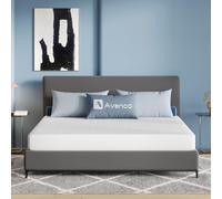 Avenco Materasso 180x200, Materasso Matrimoniale in Memory Foam e Schiuma a Onde in Fibra di Bambù, Traspirante Supporto Perfetto, Rimovibile e Lavabile, Spessore 18cm