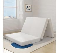 Avenco Materasso pieghevole in memory foam da 10,2 cm, materasso pieghevole queen size per interni, camper, viaggi, campeggio, camera degli ospiti, copertura traspirante e fondo antiscivolo