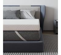 Avenco Topper 80x200, Topper Singolo Materasso in Schiuma di Fibra di Bambù da 5 cm, Topper con Fodera Rimovibile e Lavabile, Elevata Traspirante
