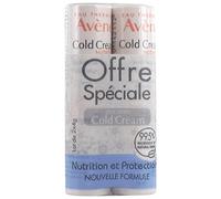 Avène Cold Cream - Balsamo per le labbra nutriente, 2 x 4 g