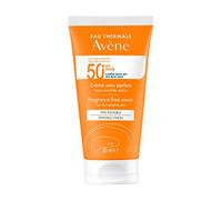 Avene Crema Senza Profumo SPF 50+ Solare Viso per Pelli Sensibili e Secche, 50ml