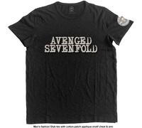 Avenged Sevenfold A7X Applique Motif autorizzato Uomo maglietta