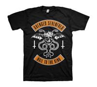 Avenged Sevenfold A7X Hail to the King Logo autorizzato Uomo maglietta