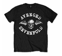 Avenged Sevenfold Classic Deathbat Short Sleeve, Nero (Black), L Uomo