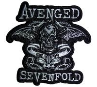Avenged Sevenfold Deathbat Banner Cut-Out Ufficiale Toppa da cucire