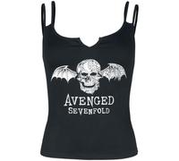 Avenged Sevenfold Deathbat Donna Top Nero M 95% Viscosa, 5% elasthane Regular