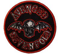 Avenged Sevenfold Deathbat Orange Border Ufficiale Toppa da cucire