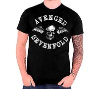 Avenged Sevenfold Maglietta Ufficiale con Logo Classico del Pipistrello della Morte