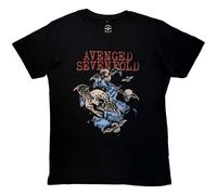 Avenged Sevenfold Night Bats Premium Carbon autorizzato Uomo maglietta