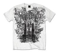 Avenged Sevenfold - T-Shirt # M White Unisex # Land Of Cain