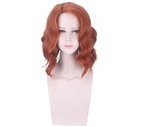 Avenger Black Widow Cosplay Natasha Romanoff Breve Parrucca di Onda riccia Resistente al Calore Parrucche Sintetiche di Calore Cosplay di Halloween for Le Donne