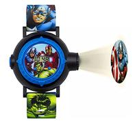 Avengers AVG3536 - Orologio digitale per bambini, con display digitale multicolore e cinturino in PU blu, Multicolore/Blu, Cinturino