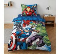 Avengers Copripiumino Singolo 140x200 + Federa 65x65 100% Cotone Marvel