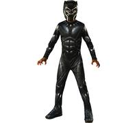 Avengers Costume da pantera nera per bambini, Black Panther, Nero, S