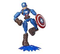 Avengers E7869 Marvel Bend and Flex Action Figure Toy, 6-Inch Flexible Captain A