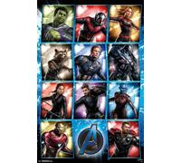 AVENGERS ENDGAME - Poster Griglia Personaggi - 22x34 - Marvel Movie 17254