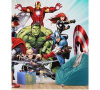 Avengers Gigante Carta da Parati Murale Cameretta Bambini Iron Man Hulk Capitano