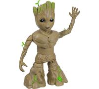 Hasbro marvel studios i am groot, groot balla e cresce, action figure interattiva da 34 cm, giocattoli marvel