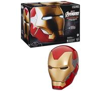 Avengers Hasbro Marvel Legends Series, Casco Elettronico Premium di Iron Man con Effetti Luminosi, Articolo per Roleplay, Ispirato al Film Endgame, dai 14 Anni in su