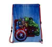 Avengers Hulk Thor Captain America Ironman - Sacca sportiva per scarpe, 41 x 32 cm, blu/rosso