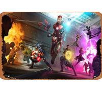 Avengers Infinity War 2018 Opera d'arte, supereroi HD, sfondi 4k, immagini, sfondi, foto e immagini Poster, metallo latta segno, Vintage Style Wall Ornament Coffee & Bar Decor, Dimensioni 8 "X 12"