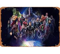 Avengers Infinity War 2018 Tutti i personaggi Poster, film HD, sfondi 4k, immagini, sfondi, foto e immagini Poster, Metallo Tin Sign, Vintage Style Wall Ornament Coffee & Bar Decor, Dimensioni 8 "X