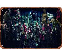 Avengers Infinty War Superheroes 2018 poster retrò metallo latta segno per la casa caffè ristorante bar pub negozio decorazione da parete 20 x 30 cm