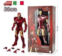 Avengers IRON MAN MK3 Marvel Tony Stark ORIGINAL ZD 36cm Anniversario Collezione