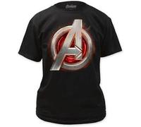 Avengers: L'Età Di Ultron - Avengers Assemble - T-Shirt Nera Marvel Comics S-2XL