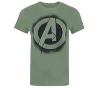 Avengers Maglietta Stencil Logo Uomo (TV413)